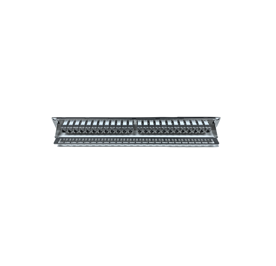 1U 24-PORT 19” STP PATCH PANEL