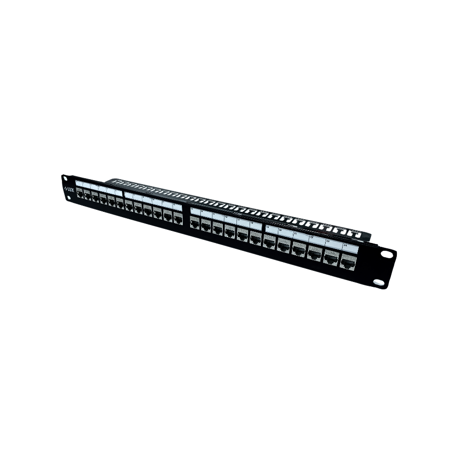 1U 24-PORT 19” STP PATCH PANEL